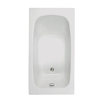 5x Bad plaatsbesparend, Allibert, FLAVIS PLAATSBESPAREND, Wit